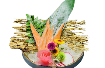 Crab stick sashimi